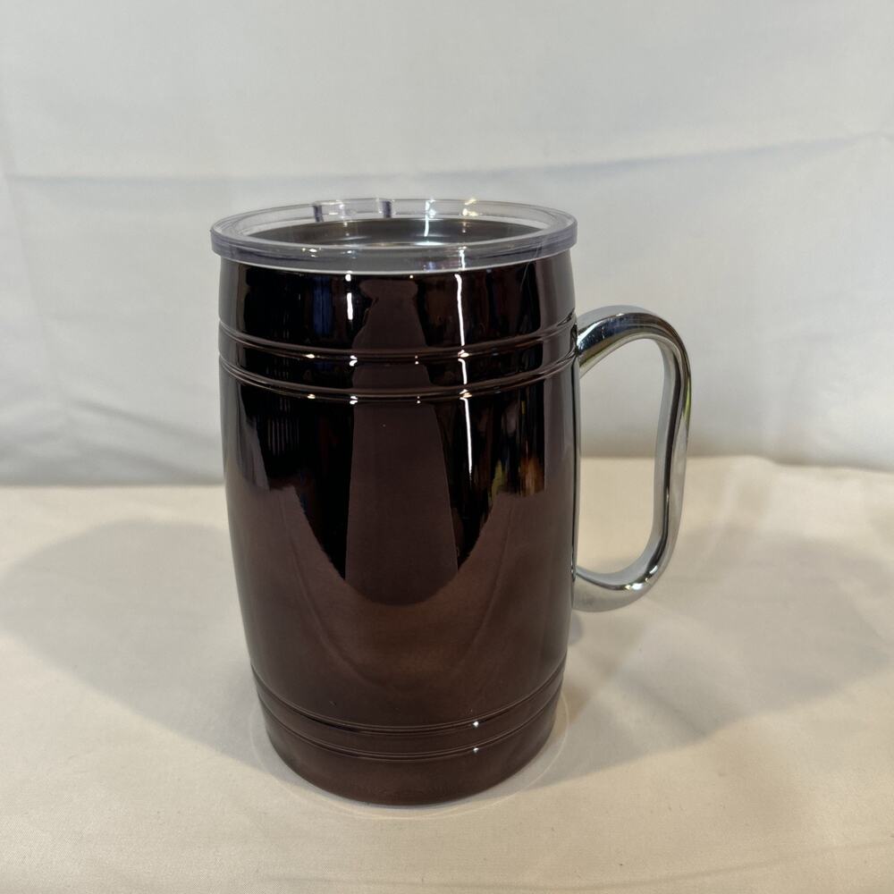Thirstystone By Cambridge Insulated Beer Mug, 20 Oz, Brown